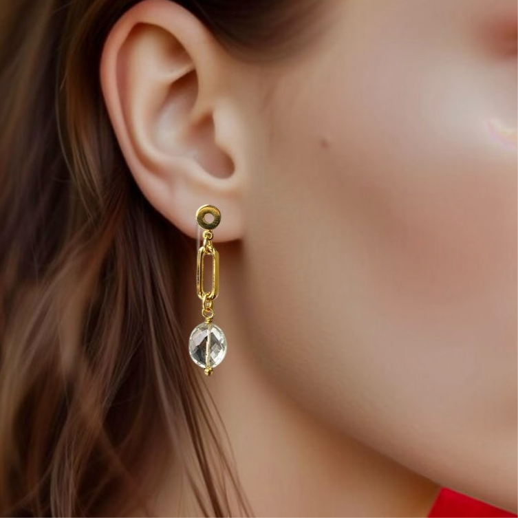 Aros eslabón oro