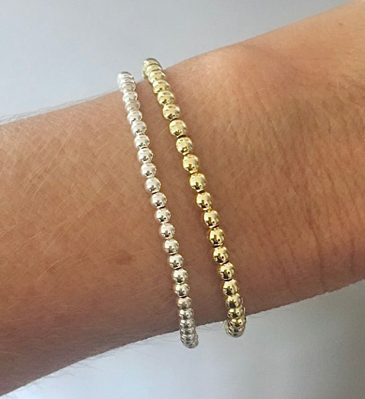 Pulsera luz 3 mm plata