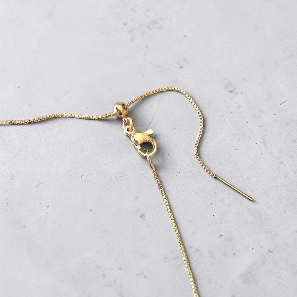 Collar trío aguamarina corazón oro
