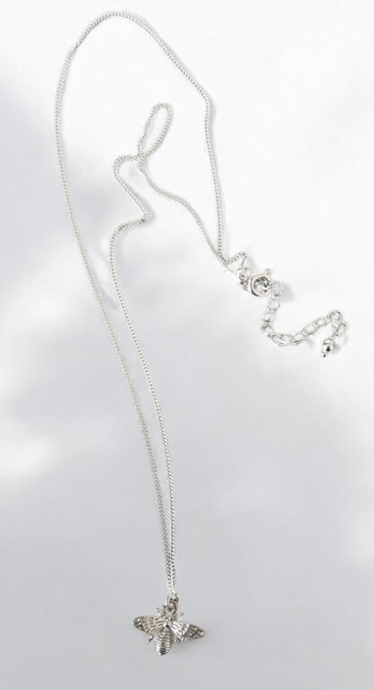 Collar abeja plata 925