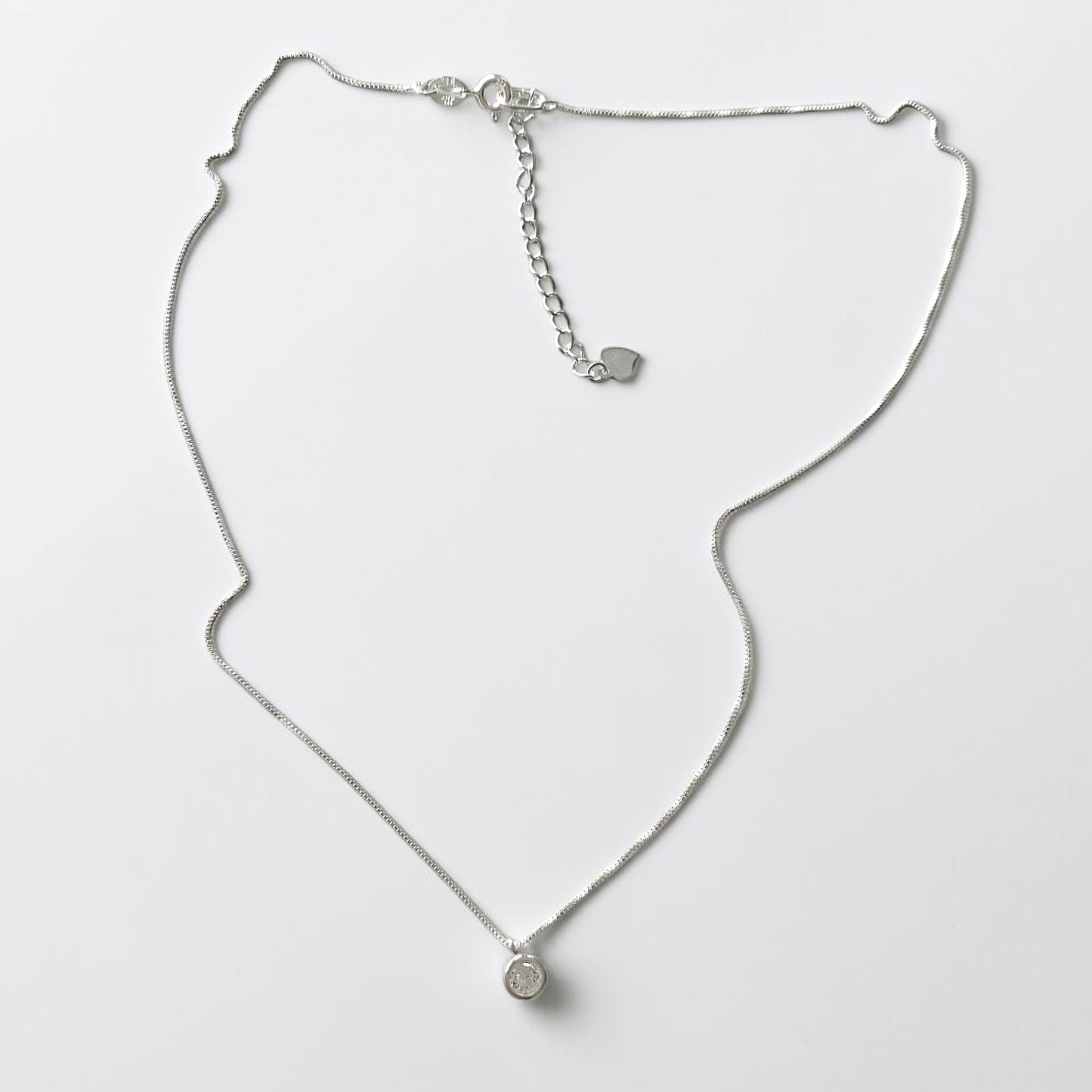 Collar punto de luz 5mm plata 925