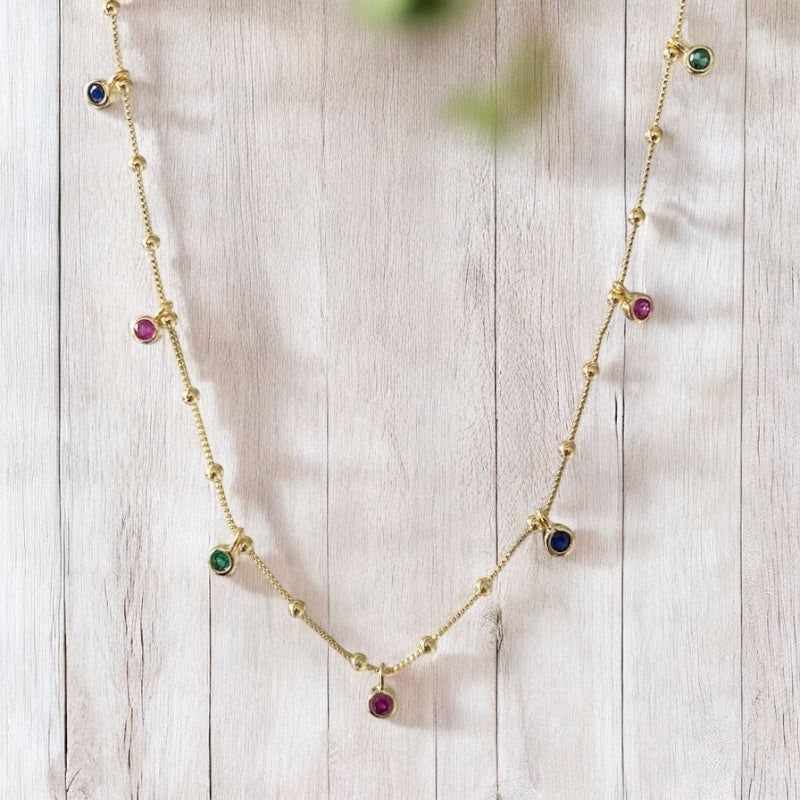 Collar choker colores oro