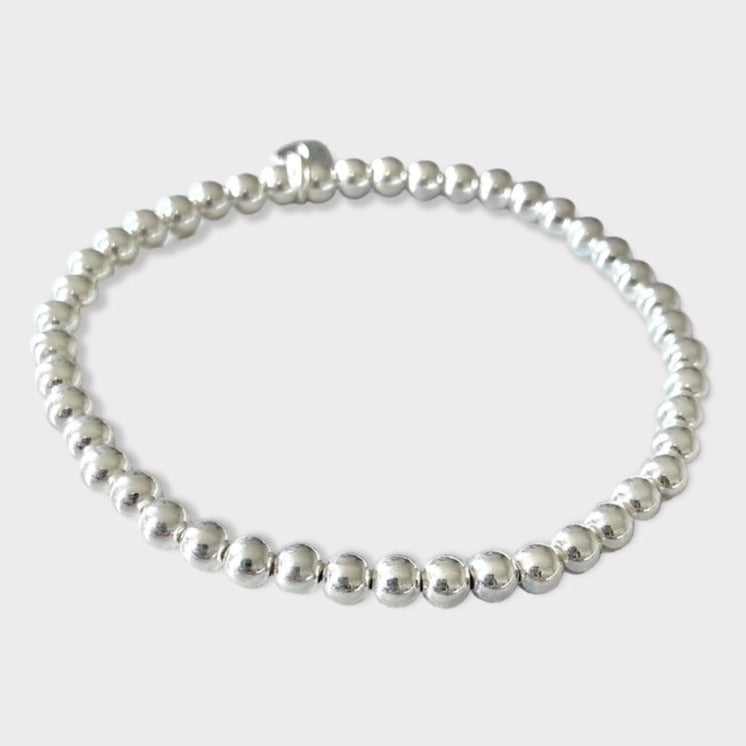 Pulsera luz 4 mm plata