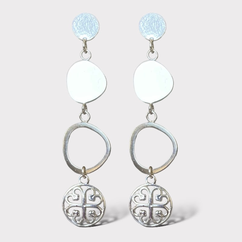Aros largos plata