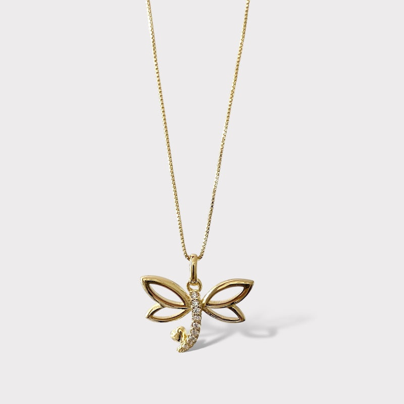 Collar libélula circones oro