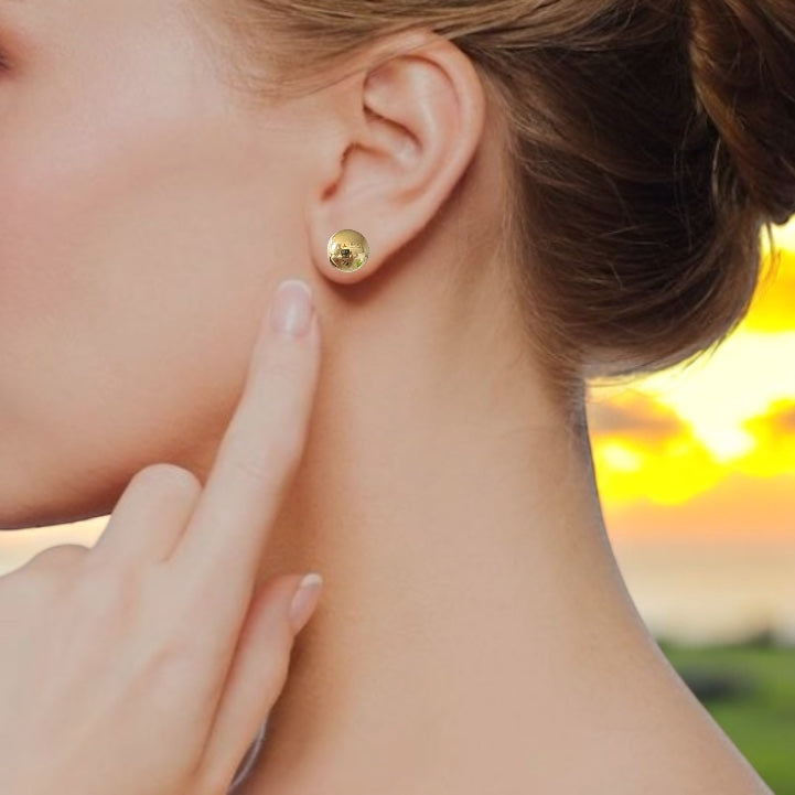 Aros bolita 7 mm. oro
