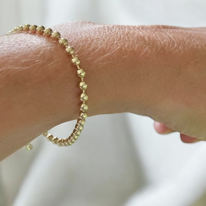 Pulsera luz broche oro