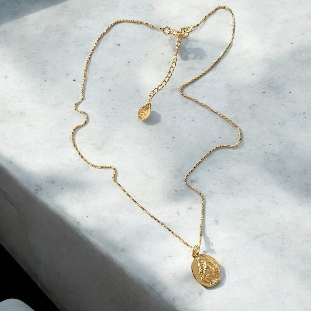 Collar escapulario oro