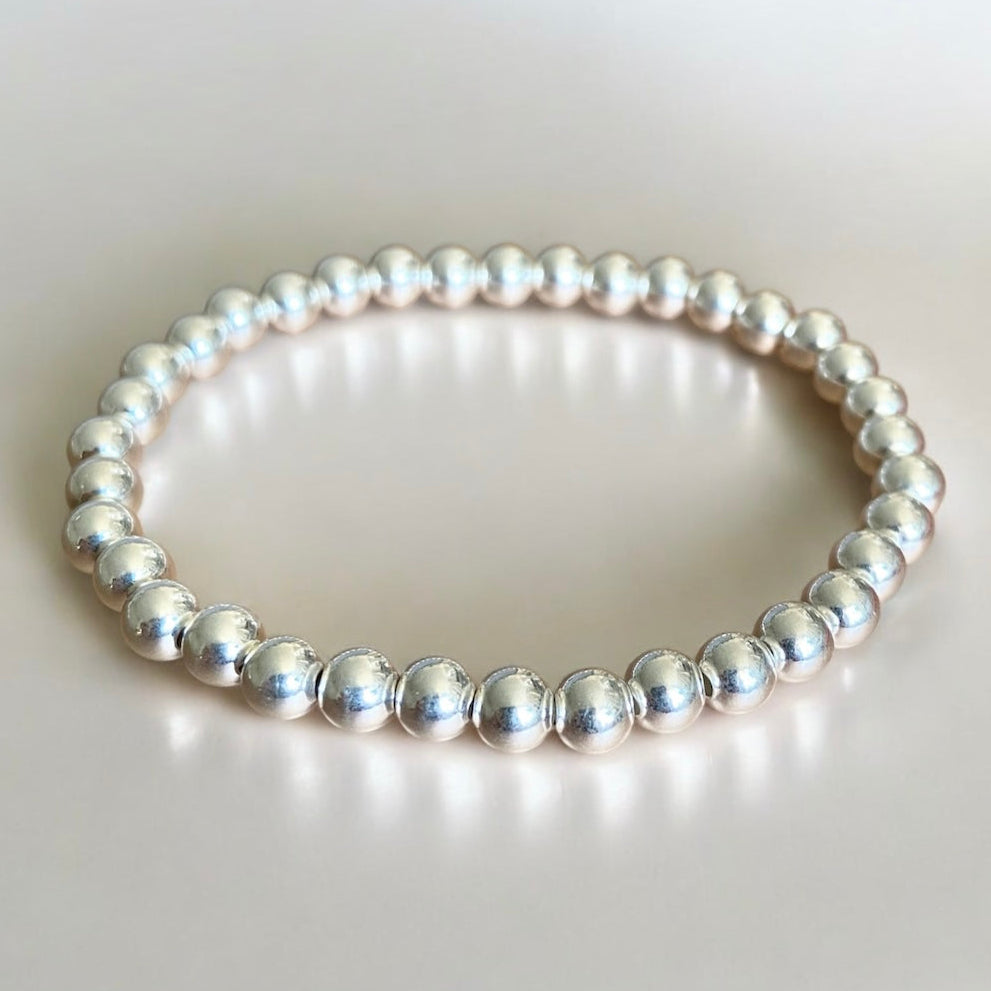 Pulsera luz 4 mm plata