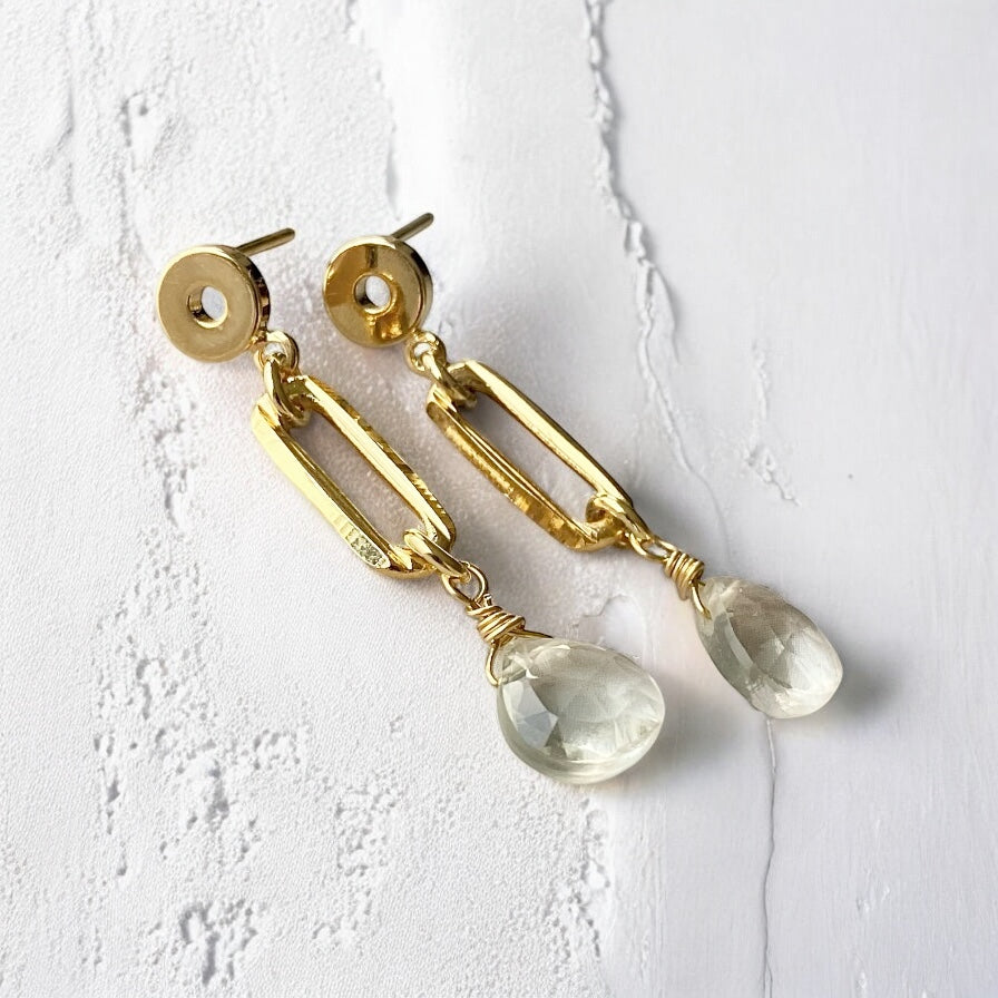 Aros eslabón oro
