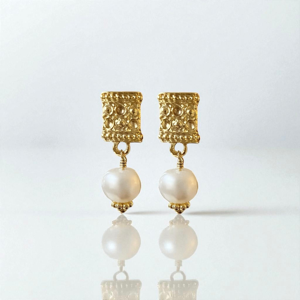 Aros savona perlas oro