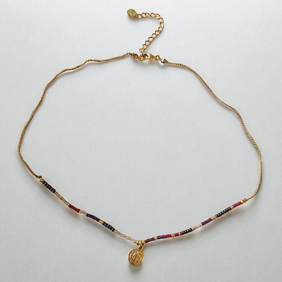 Collar tejido San Benito oro