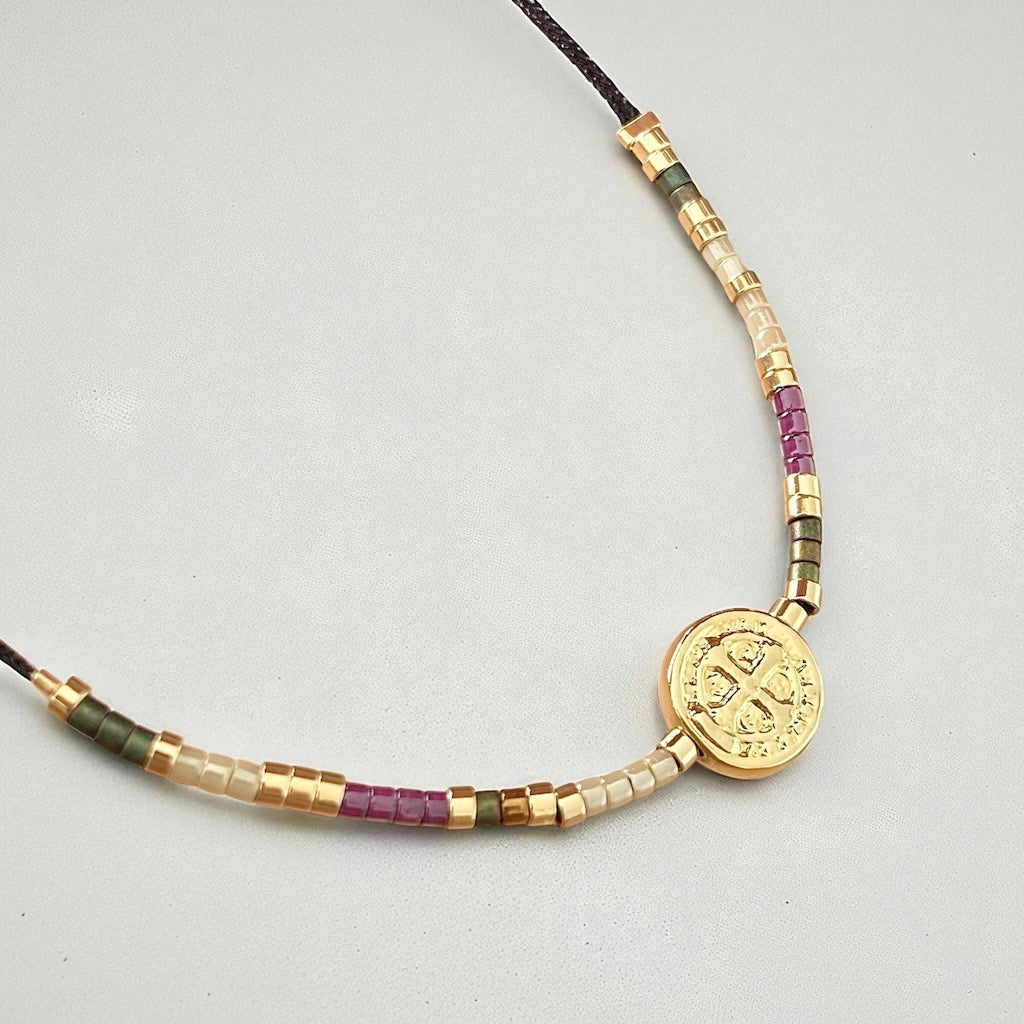 Pulsera hilo mijuki San Benito oro
