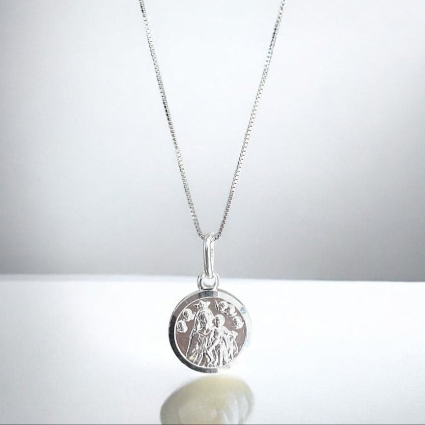 Collar Virgen del Carmen plata