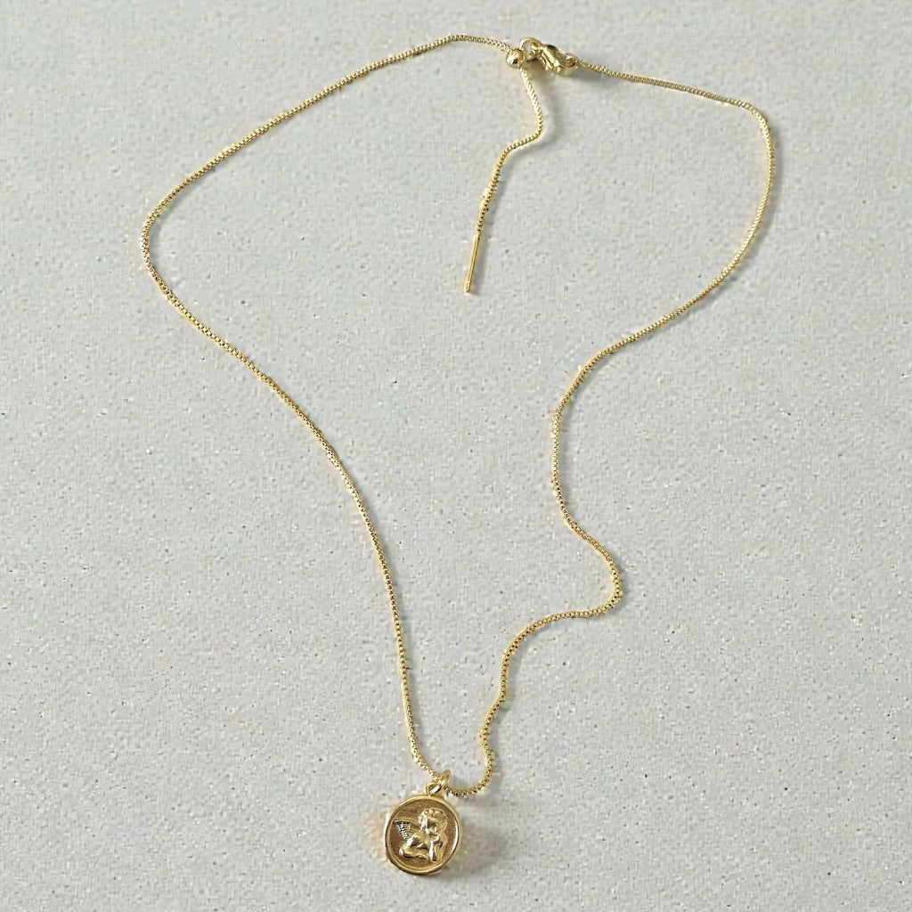 Collar ángel de la guarda oro