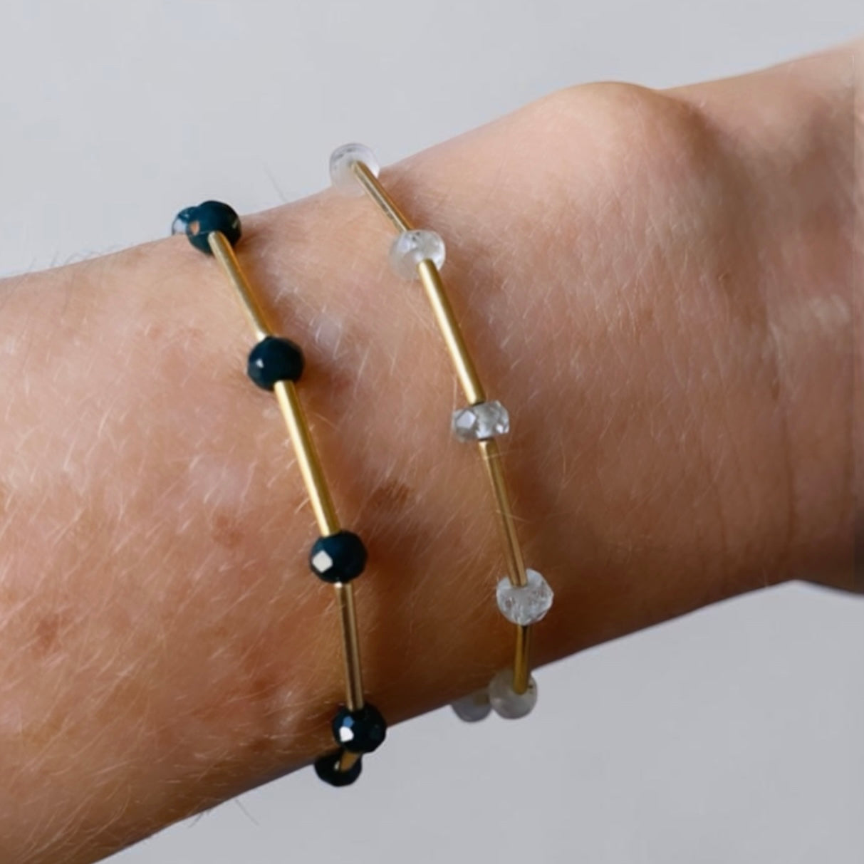 Pulsera barritas oro