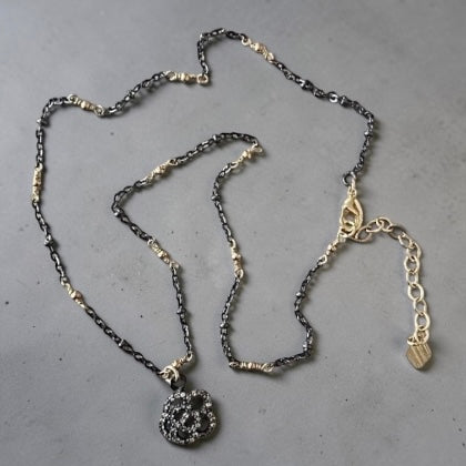 Collar elba plata negra