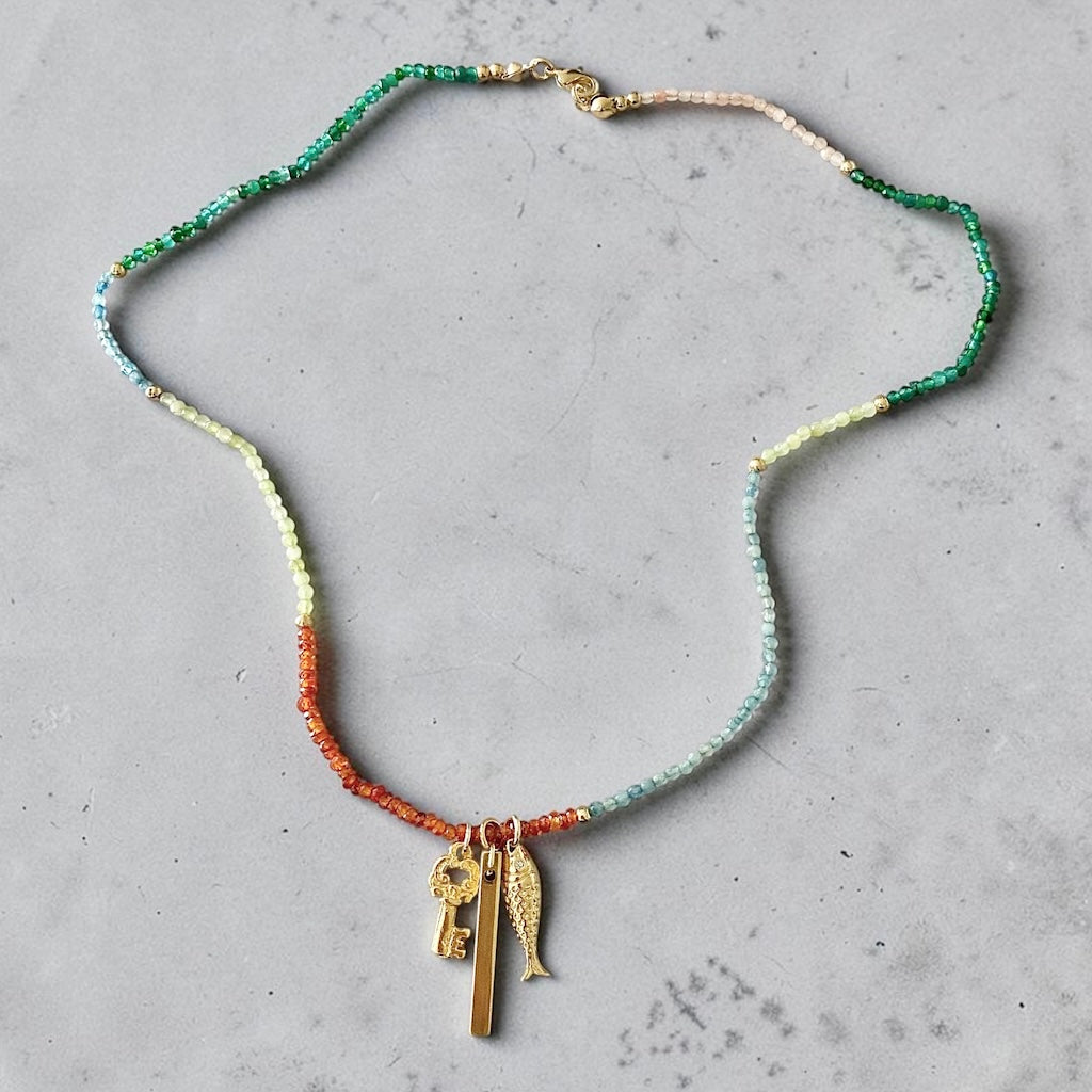 Collar trío colores oro