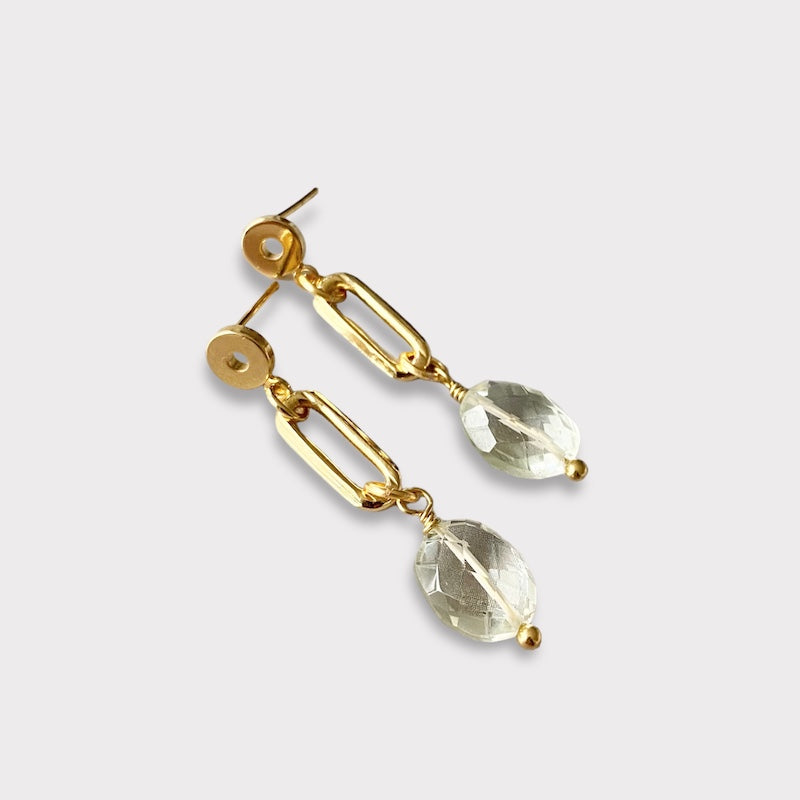Aros eslabón oro