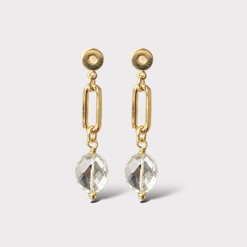Aros eslabón oro