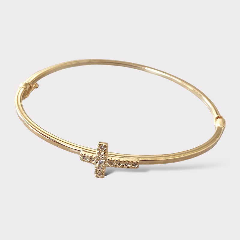 Esclava cruz oro