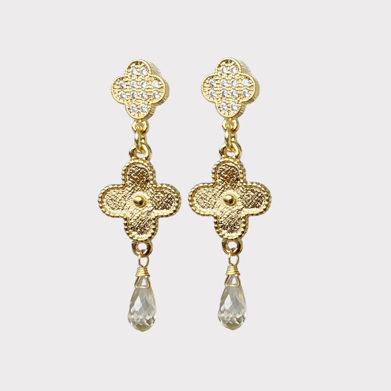 Aros tréboles oro