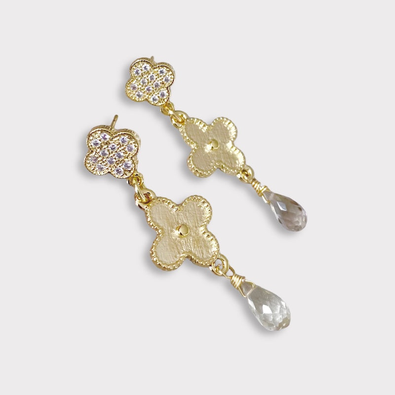 Aros tréboles oro