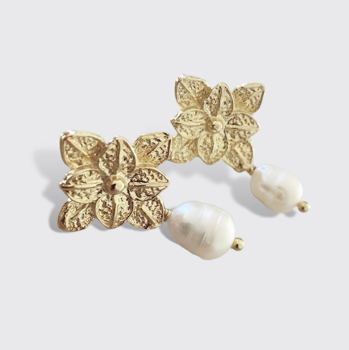 Aros flora perla oro