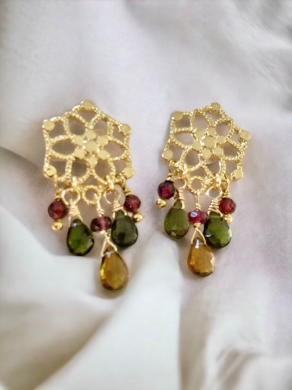Aros anet piedras oro