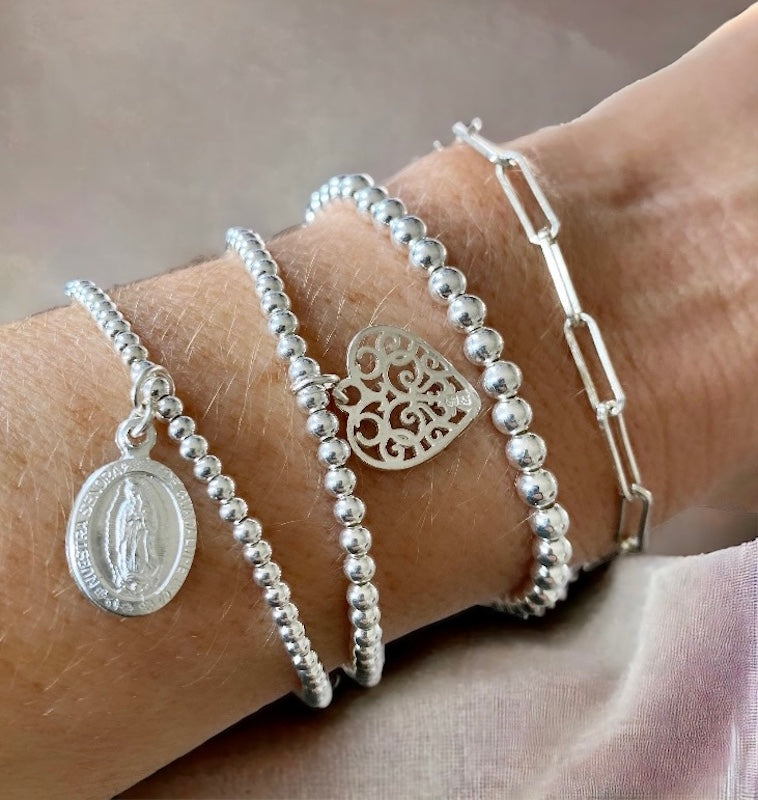 Pulsera eslabones plata