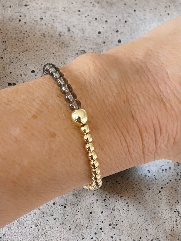 Pulsera fumé oro
