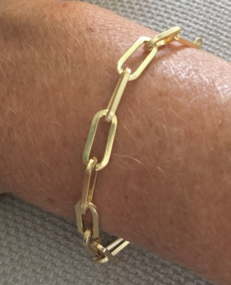pulsera eslabones oro