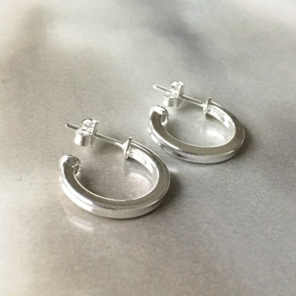 aros argolla santillana enchapado plata