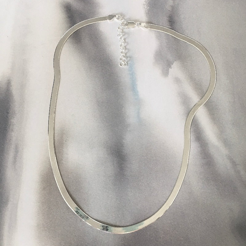 collar cinta plata