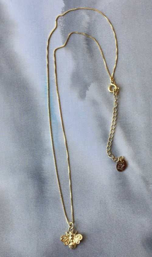 collar abejita oro