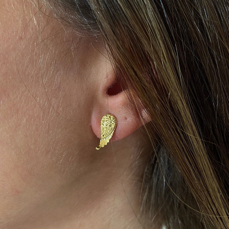 aros mini alitas oro