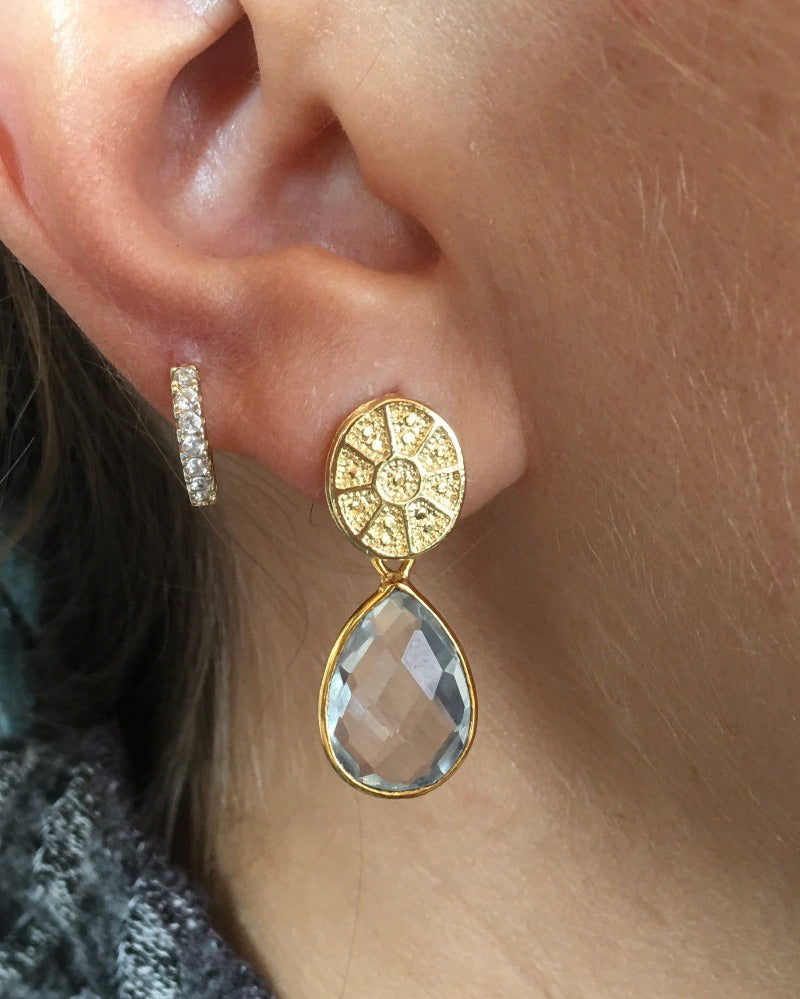 aros goya blancos oro