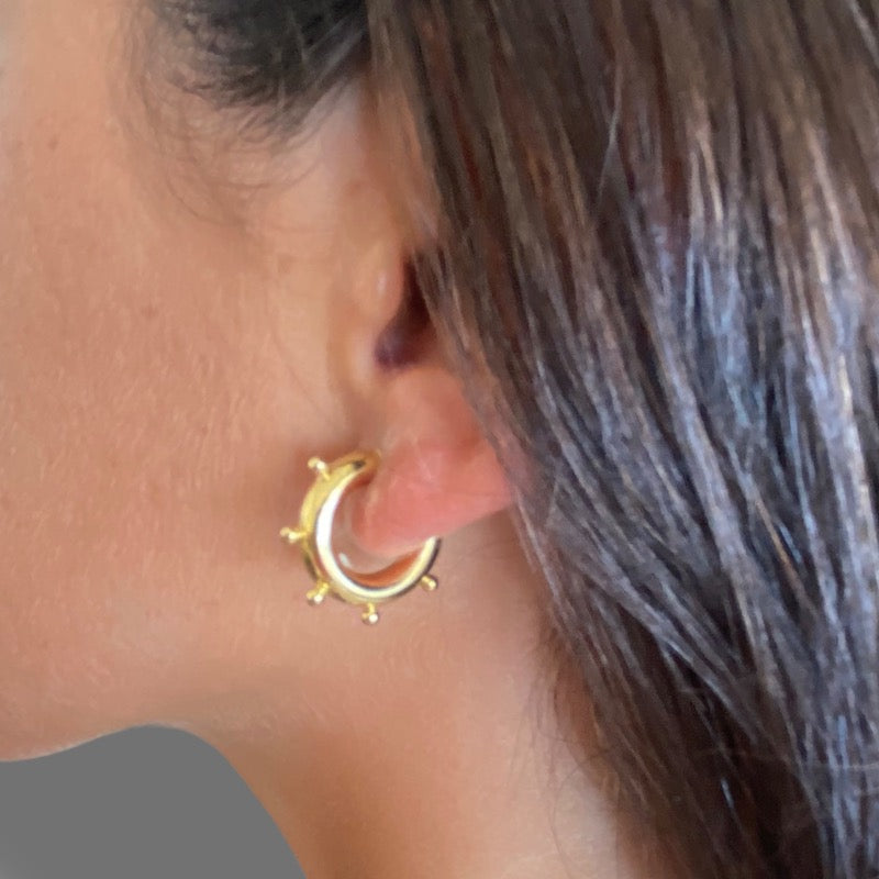 Aros argolla bolonia oro