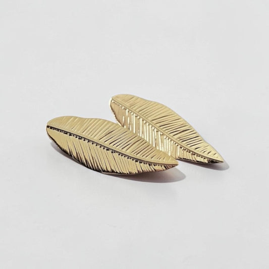 Aros hojas oro