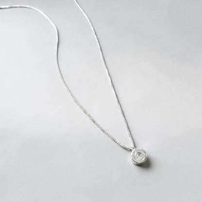 Collar punto de luz 5mm plata 925