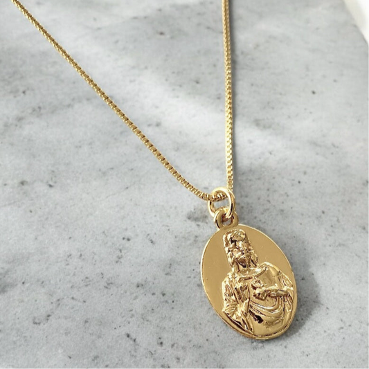 Collar escapulario oro