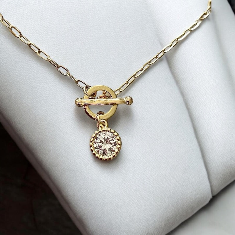 Collar liz circón oro