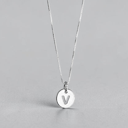 Collar letra plata 925