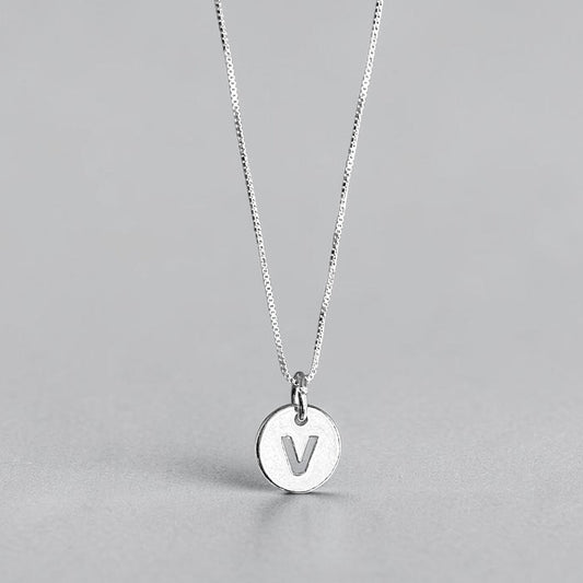 Collar letra plata 925