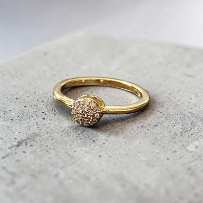 Anillo circones oro