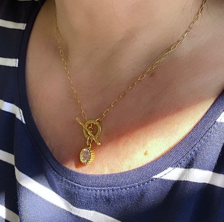 Collar liz circón oro
