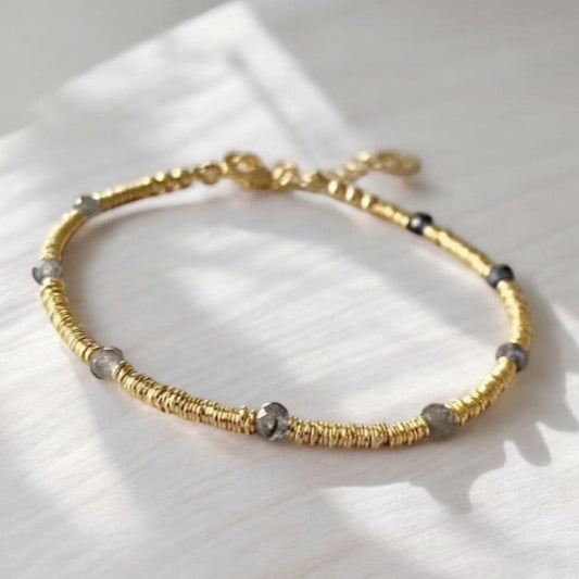 Pulsera iolita oro