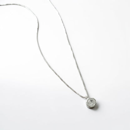 Collar punto de luz 5mm plata 925