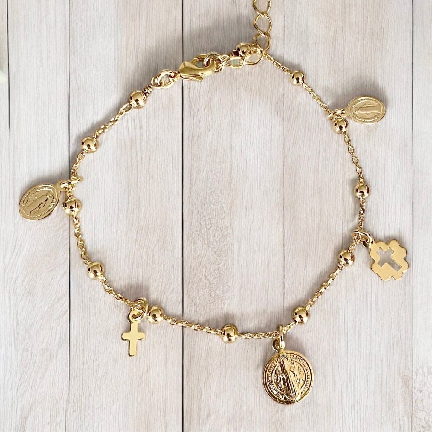 Pulsera protección oro