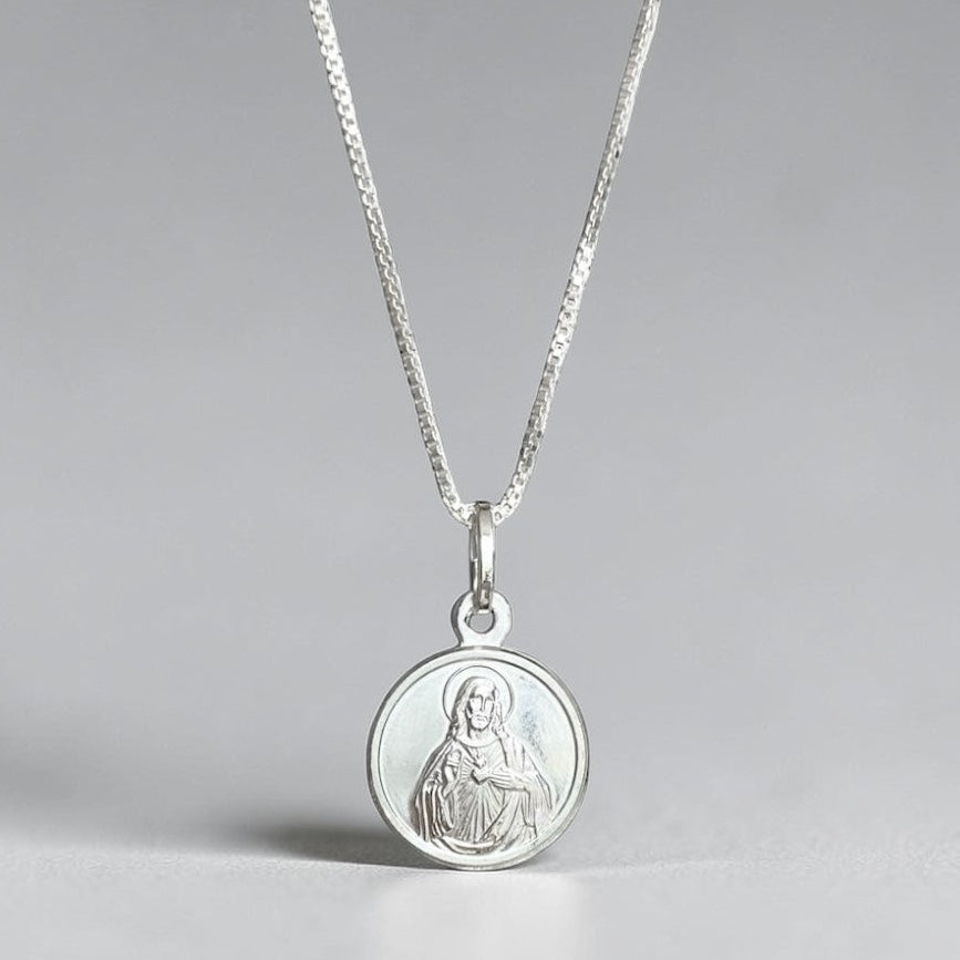 Collar Sagrado Corazón plata 925